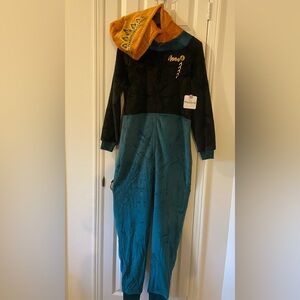 Disney Frozen II Velour Anna Hooded Jumpsuit l Costume l XS Adult l NWT